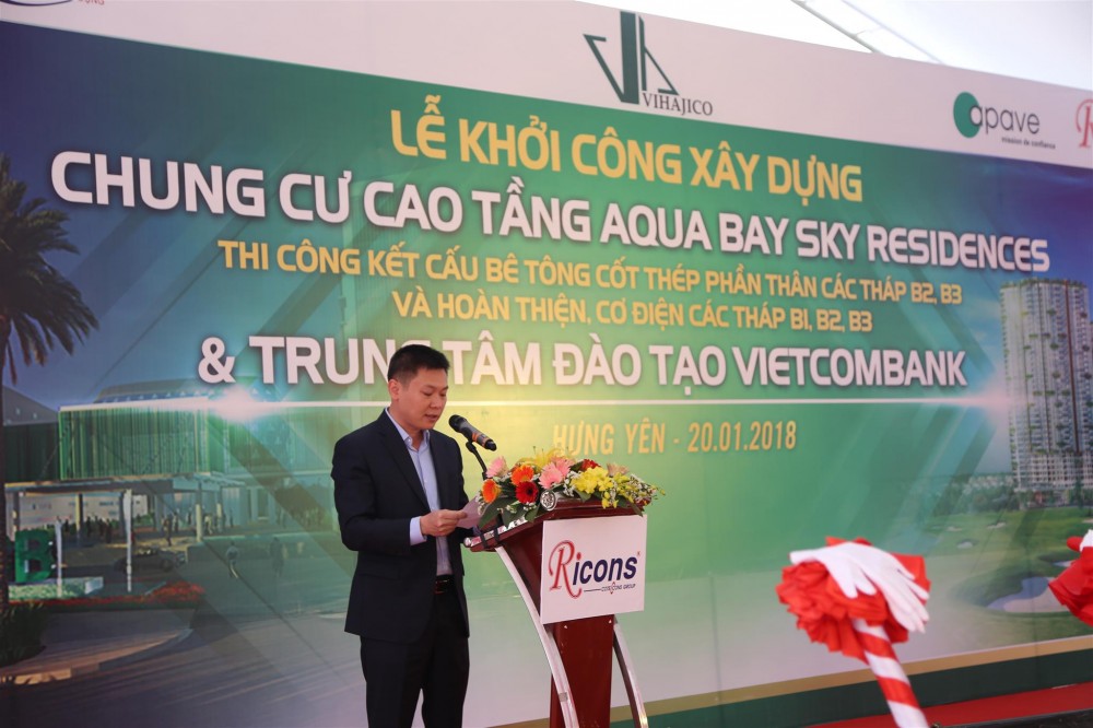 Ricons khởi công dự án Aqua Bay Sky Residences và Trung tâm đào tạo Vietcombank